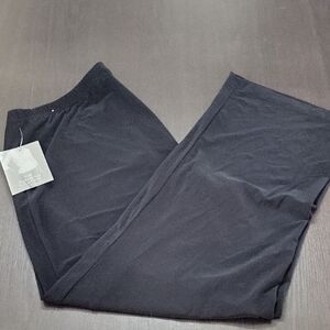 Sag Harbor 1x Slimming Solution Black Pants Wide Leg New With Tags